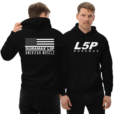 L5P Duramax with American flag design modeled in black